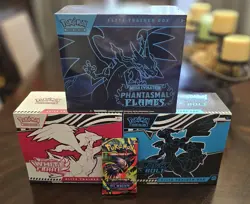 Pokemon TCG ETB Lot Black Bolt White Flare Phantasmal Flames Sealed NEW bonus - Image 1
