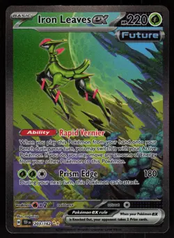 Iron Leaves ex 203/162 Special Illustration Rare Temporal Forces Pokemon - QTY - Image 1