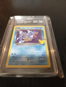 2021 POKEMON CELEBRATIONS CLASSIC COLLECTION #8 DARK GYARADOS-HOLO TAG 10 - Image 3