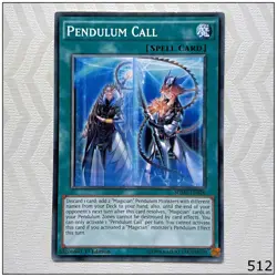 Pendulum Call - SDMP-EN026 - Common 1st Edition Yugioh - Image 1