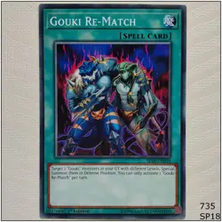 Gouki Re-match - SP18-EN039 - Common 1st Edition Yugioh - Image 1