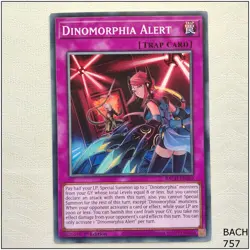 Dinomorphia Alert - BACH-EN069 - Common 1st Edition Yugioh - Image 1