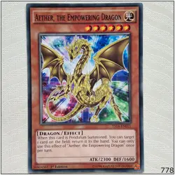 Aether, the Empowering Dragon - YS14-EN011 - Common 1st Edition Yugioh - Image 1