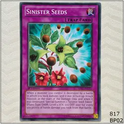 Sinister Seeds - BP02-EN192 - Common 1st Edition Yugioh - Image 1