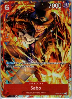 Sabo (Illustration Box Vol.5) OP05-007 English One Piece Promo - NM - Image 1