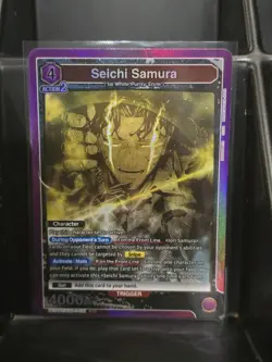 Union Arena Kagurabachi Seichi Samura UE16BT/KGR-1-021 Super Rare Foil English - Image 1