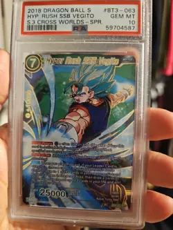 2018 DRAGON BALL SUPER CARD GAME SERIES 3 CROSS WORLDS #BT3-063 HYPER RUSH... - Image 1