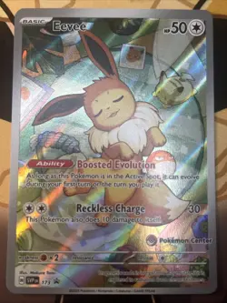 Pokemon Eevee 173 Promo Card Pokemon Center Stamp - Image 1