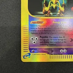 Pokemon TCG English NM Alakazam 2/144 Skyridge Reverse Holo Rare Card WOTC - Image 4