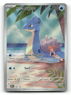 Misty's Lapras 194/182 - Destined Rivals - Pokemon Card NM/M - Image 1