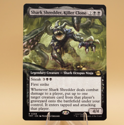 Shark Shredder, Killer Clone | 268 | Rare | Extended Art | Regular | TMNT | MTG - Image 1