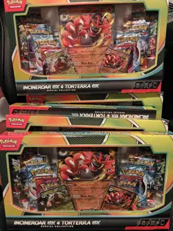 Pokemon TCG Incineroar ex and Torterra ex Special Collection Box - Lot of 5 - Image 1
