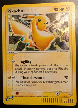 2003 Pokemon Pikachu 012 Nintendo Black Star Promo Holo - Image 1