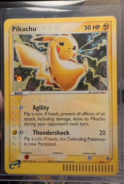 2003 Pokemon Pikachu 012 Nintendo Black Star Promo Holo - Image 3