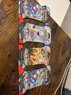 Pokemon Steller Crown Sealed Booster Packs Set Of Four - Image 1