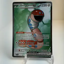 Orthworm ex 162/142 Full Art Ultra Double Rare Pokemon Stellar Crown NM - Image 1