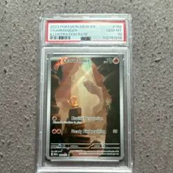 Pokemon Charmander Illustration Rare Holo PSA 10 Sv: Scarlet & Violet 151 #168 - Image 1