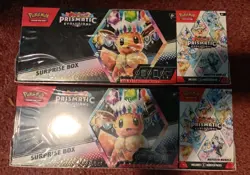 LOT OF 2 Pokemon Prismatic Evolutions Surprise Box & Booster Bundle Sams Club - Image 1