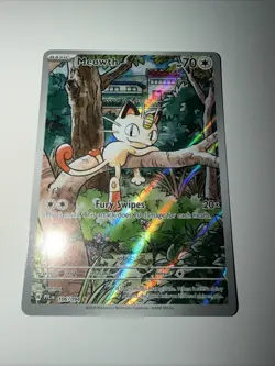 Meowth 106/094 Illustration Rare Phantasmal Flames Pokemon TCG MINT - Image 2
