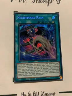 NIGHTMARE PAIN - LIMITED EDITION 25LP-EN005 ENGLISH Yu-Gi-Oh! CARD SECRET RARE - Image 4