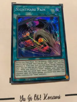 NIGHTMARE PAIN - LIMITED EDITION 25LP-EN005 ENGLISH Yu-Gi-Oh! CARD SECRET RARE - Image 5