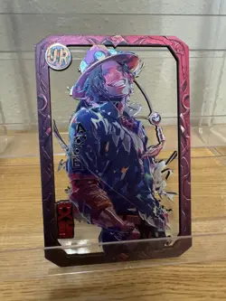 ONE PIECE A6 Wooden Board Limited Edition Featuring Portgas D. Ace - Image 1