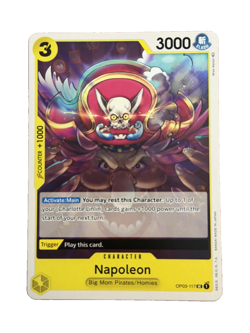 New: One Piece CCG Napoleon OP03-117 Pillars of Strength Regular Uncommon - Image 1