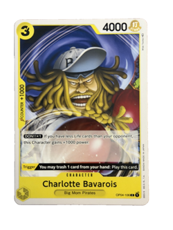 New: One Piece CCG Charlotte Bavarois OP04-106 Kingdoms of Intrigue Common - Image 1