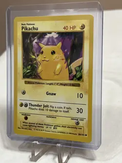 1999 Pokemon Pikachu Yellow Cheeks Base Set #58/102! Vintage Card - Image 5