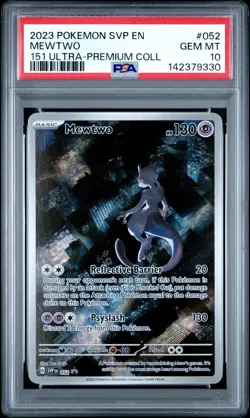 PSA 10 💎 Mewtwo 052 Sv: Scarlet & Violet Promo Cards Holo - Image 1