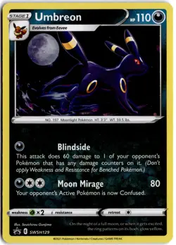 SWSH: Sword & Shield Promo Cards #SWSH129 Umbreon Holo - Image 1