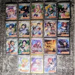 19 FULL ART POKEMON TCG MIXED CARD LOT TRAINER/SUPPORTER GIRLS -ALL NEAR MINT+ - Image 2