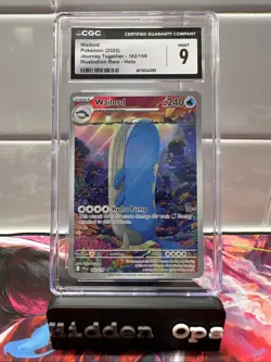 Pokemon Journey Together 2025 English CGC 10 Wailord Card 162/159 - Image 1