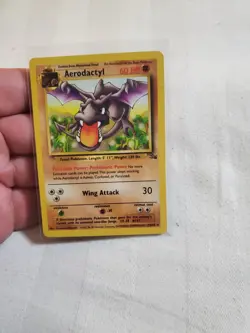LP Pokemon TCG Aerodactyl (16) 16/62 Fossil Rare card Unlimited LP - Image 1