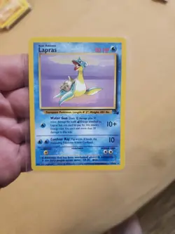 LP Lapras 25/62 Fossil Non Holo Rare WOTC 1999 Pokemon Card LP - Image 1