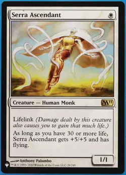 Serra Ascendant (The List) Magic 2011 / M11 NM White Rare CARD (512210) ABUGames - Image 1