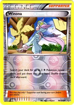 Winona 96/108 Reverse Holo Roaring Skies Pokemon Card NM - Image 1