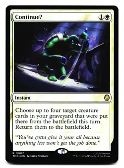 ContinueU (Surge Foil) #7 Teenage Mutant Ninja Turtles Foil - Image 1