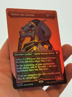 1X FOIL Neheb, the Eternal BORDERLESS MINT MTG Magic CMM Commander Masters EDH - Image 3