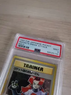 Pokemon Team Rocket Japanese Holo Rocket's Sneak Attack - PSA 9! PK276 - Image 2