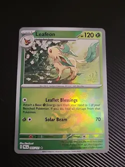 Leafeon 005/131 Pokemon TCG S&V Prismatic Evolutions Pokeball Reverse NM - Image 1