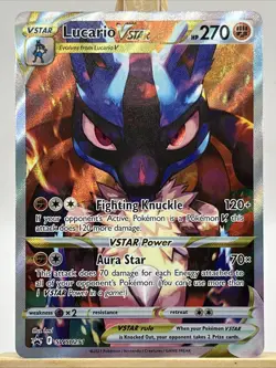 Pokemon TCG Lucario VStar SWSH291 Black Star Promo | NM - Image 2