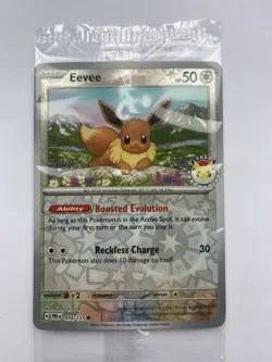 Pokemon Eevee Pokemon Day Stamped Sealed Promo 074/131 - Prismatic Evolutions - Image 1