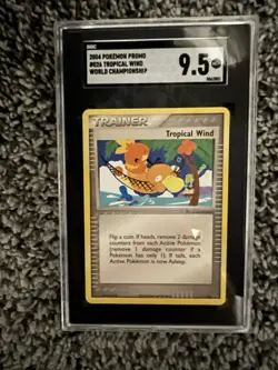 2004 Tropical Wind World Championships SGC 9.5 Pokemon Promo - Image 4