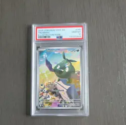 2025 POKEMON WHT EN-WHITE FLARE ILLUSTRATION RARE #140 TRUBBISH PSA 10 - Image 1