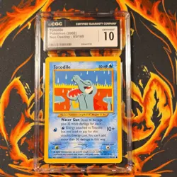 Totodile 85/105 Neo Destiny Common CGC 10 English Pokemon TCG 2002 - Image 1
