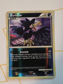 ⚡Murkrow 58/90 Undaunted Reverse Holo Pokemon TCG FREE SHIPPING LP++ - Image 1