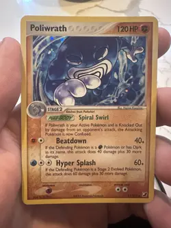 Pokemon Poliwrath EX Unseen Forces Holo Rare 11/115 120 HP Stage 2 2005 - Image 1
