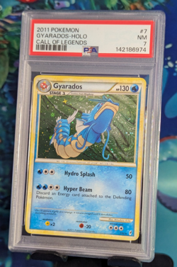 2011 Pokemon Call of Legend Gyarados #7 Holo Ultra Rare NM PSA 7 - Image 1