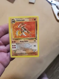 LP Pokemon TCG Kabutops 24/62 Fossil Set Non Holo Rare Unlimited WOTC 1999 LP - Image 1